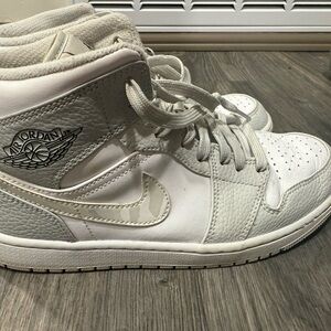 Air Jordan White and Gray Sneakers